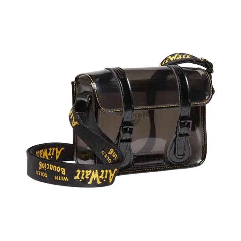 Dr.Martens Cow Leather Crossbody Bags Medium Size Unisex Black-2