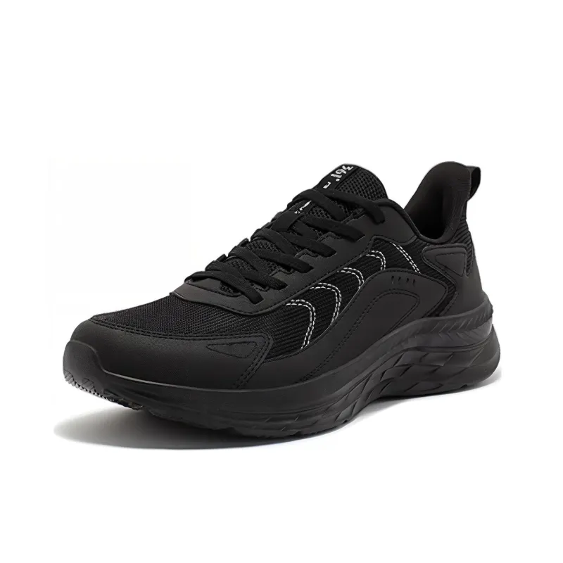 361° Cushioning Wear-Resistant Low-Top Running Shoes Men's Obsidian Black-1