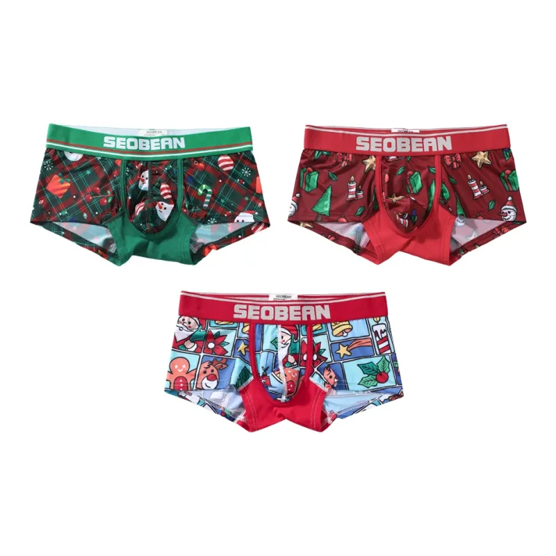 SEOBEAN Underpants Men's 3 Pack-8