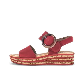 Gabor Fashion Strap Sandals 4.5cm Women's Red