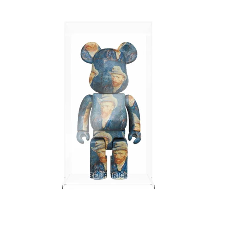 LIGHT YOUR BRICKS Compatibility 1000% Building Blocks Bear Display Case Bearbrick Storage Box Model Accessories-4