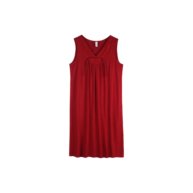 Xuan Liang Nightgown Women's Maroon-0
