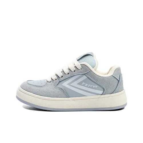 Feiyue Slip Resistant Waterproof And Breathable Low Top Skateboard Shoes Women's Multicolor Light Blue