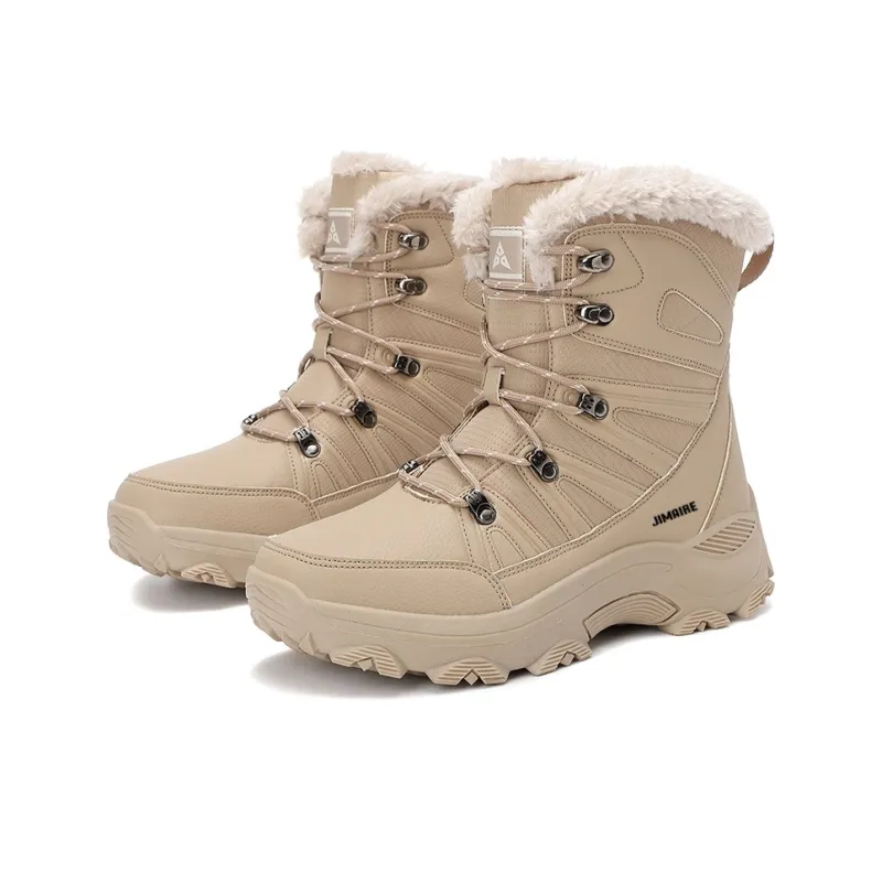 King Jinmai Warm And Water Resistant Short Mid Calf Snow Boots Men's-5