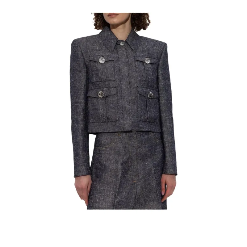 Givenchy 4G Buttoned Cropped Jacket-1