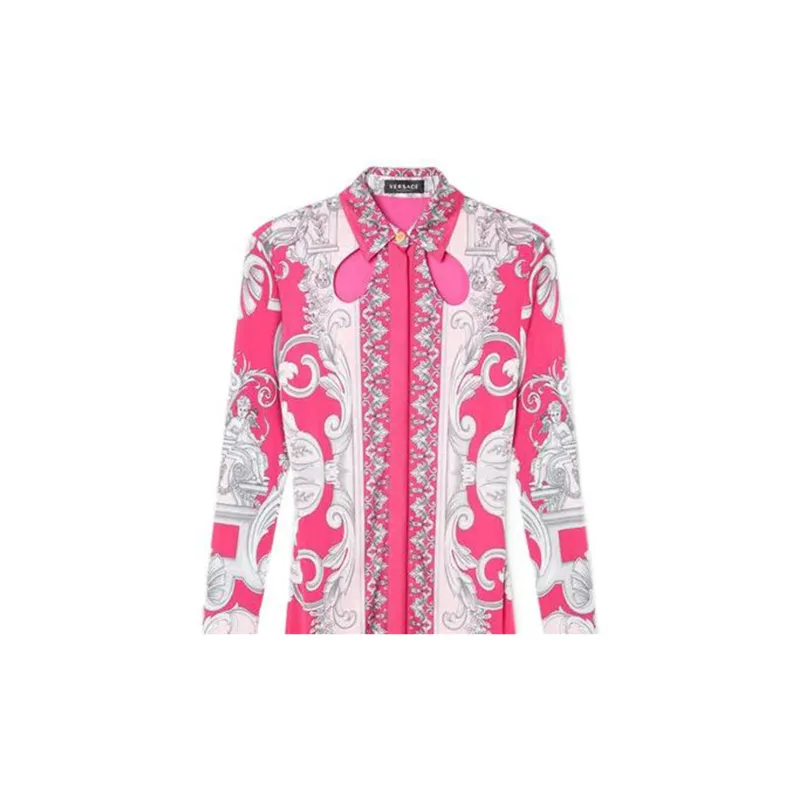 FANSIZHE VERSACE FW22 Long Sleeved Dress Women's Pink-4