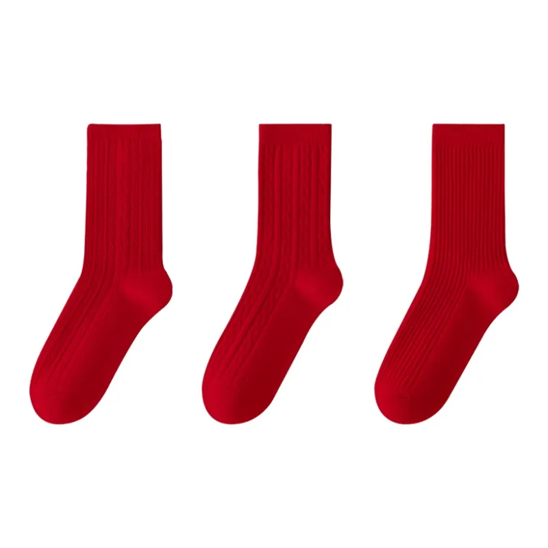 MIIOW Honmei Honmei Series Mid Calf Socks Unisex 3 Pack-12