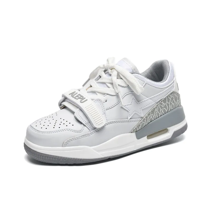 Circle Small Cushioning Coverage Wear-Resistant Lightweight Slip-Resistant Low-Top Skateboard Shoes Unisex-64