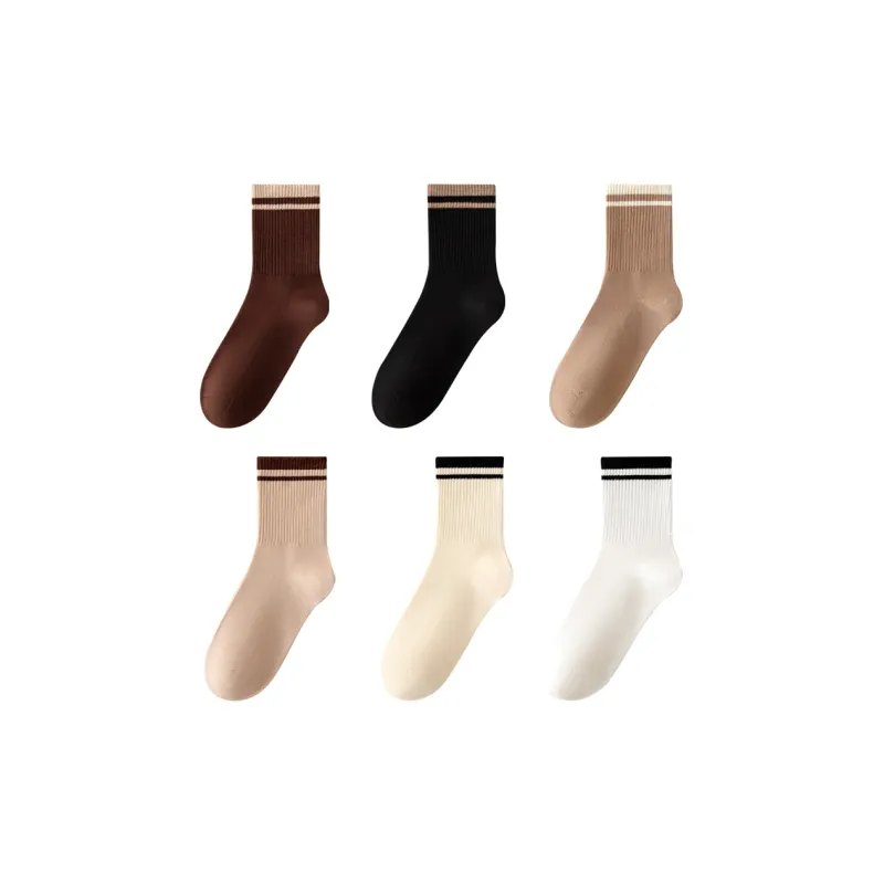 MIIOW Mid Calf Socks Unisex 6 Pack-7