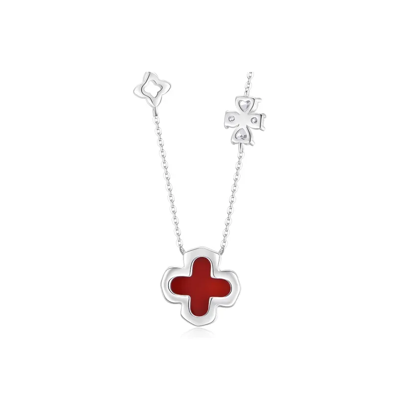 KADER Lucky Four Leaf Clover Series Jade Necklaces Women's-1