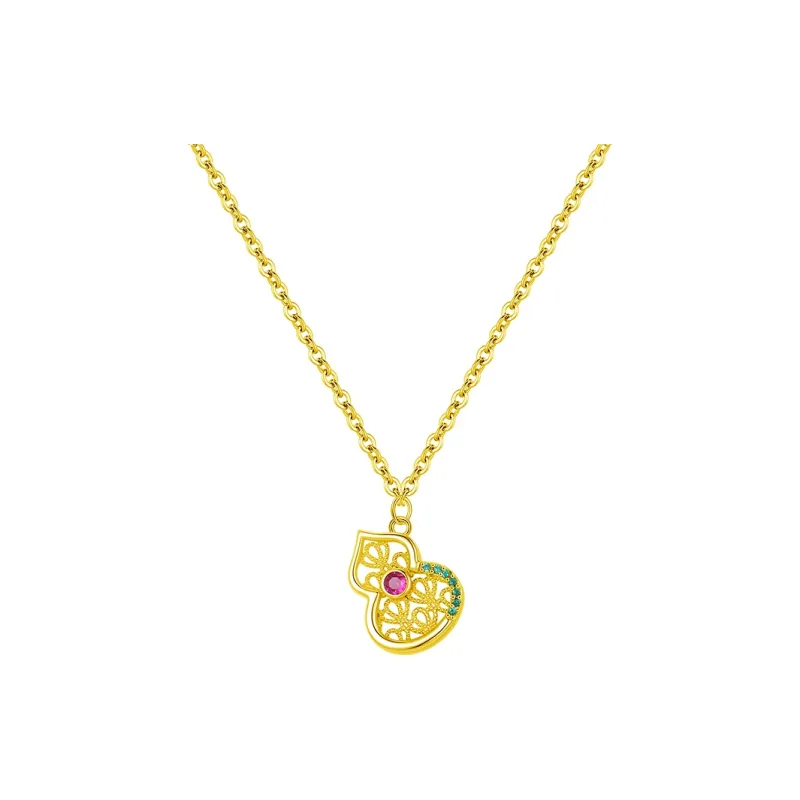 Heart Grass S925 Silver Necklaces Women's-4