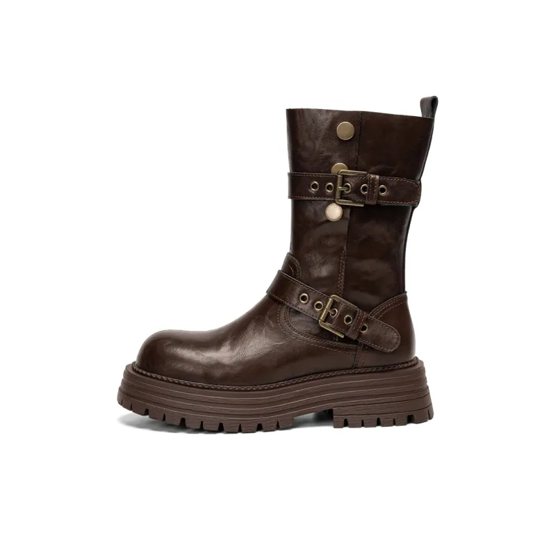 EXULL Q Ankle Boots Women's Brown-0