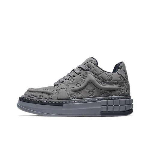 SALAXI Slip warm, Abrasion warm, Lightweight Mid Top Skateboard Shoes Unisex