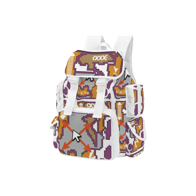 COEXISTENCE Polyester Students Backpack Laptop Backpack Regular Unisex White-1