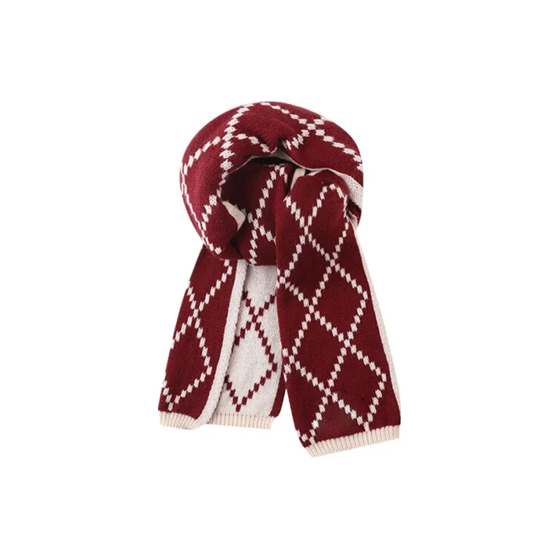 Yalu Polyester Knit Scarves Unisex Gift Box Set-5