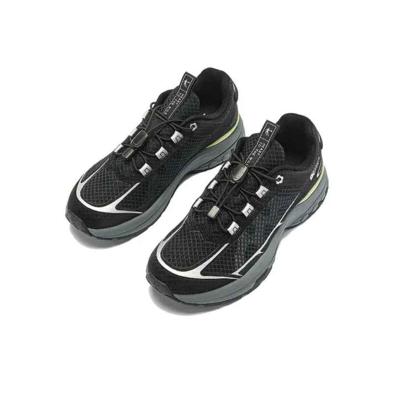 QIAODAN Anti-Slip Wear-Resistant Low-Top Casual Shoes Women's Black-2