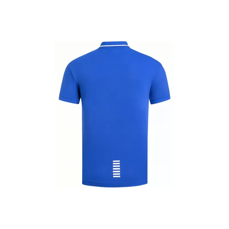 EMPORIO ARMANI EA7 Polo Shirts Men Royal Blue-1