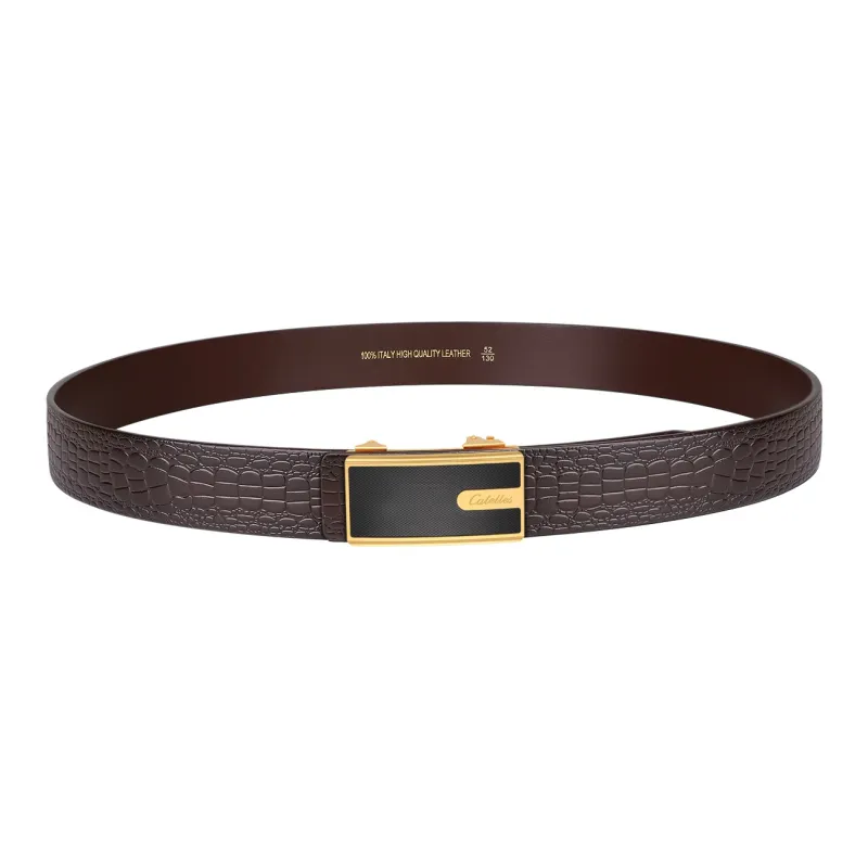 CATELLES Top Grain Cow Leather Leather Belts Men's Width 3.4cm-11