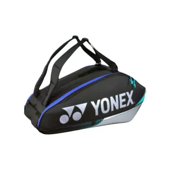 YONEX Badminton Racket Bags 6 Pcs Sporty Style Backpack Black Silver Unisex