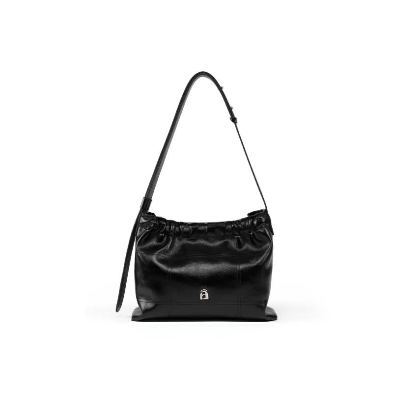 LA FESTIN Top Grain Cow Leather Commute Crossbody Bag Large Capacity Shoulder Bag Medium Size Women's Multicolor-3