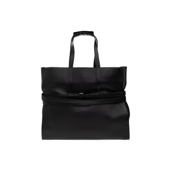 MOSCHINO Tie Me Leather Tote Bag