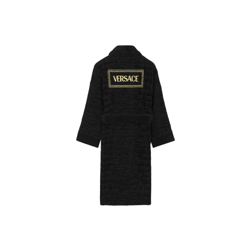VERSACE Pajama Robe Men's Black-1
