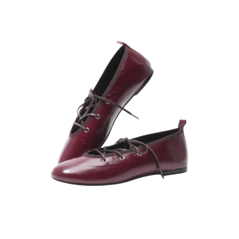 Paloma-wool Casual Single Shoes Women's Burgundy-4
