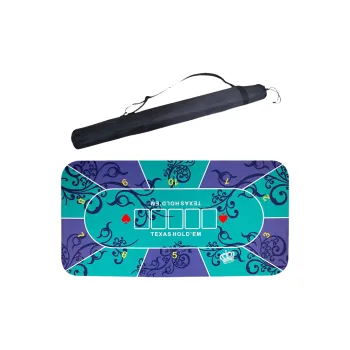 ZIHU Texas Hold'em Poker Table Mat Rubber Padded Canvas Thickened Shoulder Bag Board Games