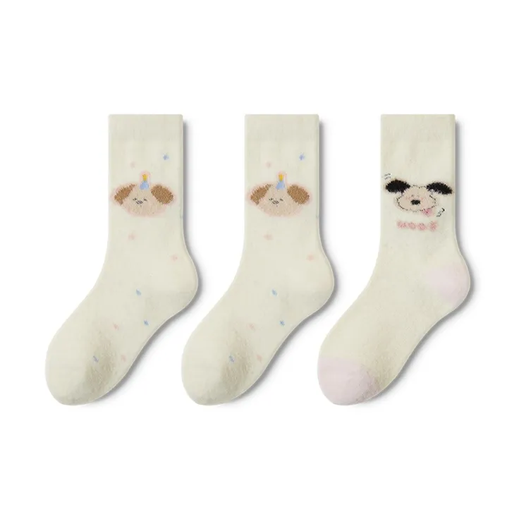 Moremoli Mid Calf Socks Women's 3 Pack-8
