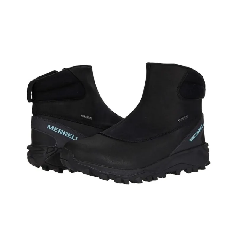 MERRELL Wear-Resistant Slip-Resistant Short Snow Boots Men's Black-3