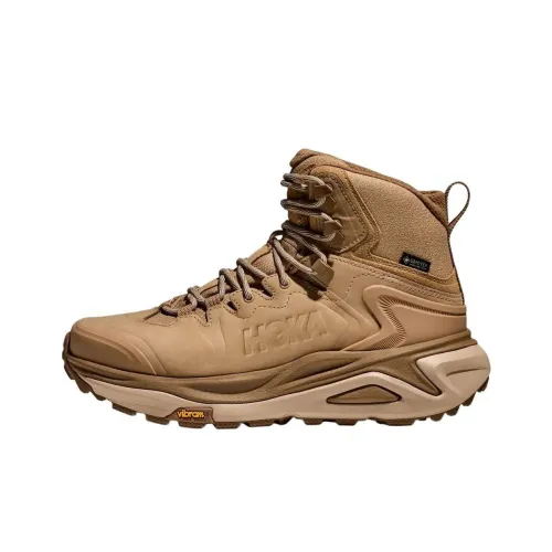 HOKA ONE ONE Kaha 3 Anti-Slip Wear-Resistant Mid-Top Trekking Shoes Women's Dark Brown