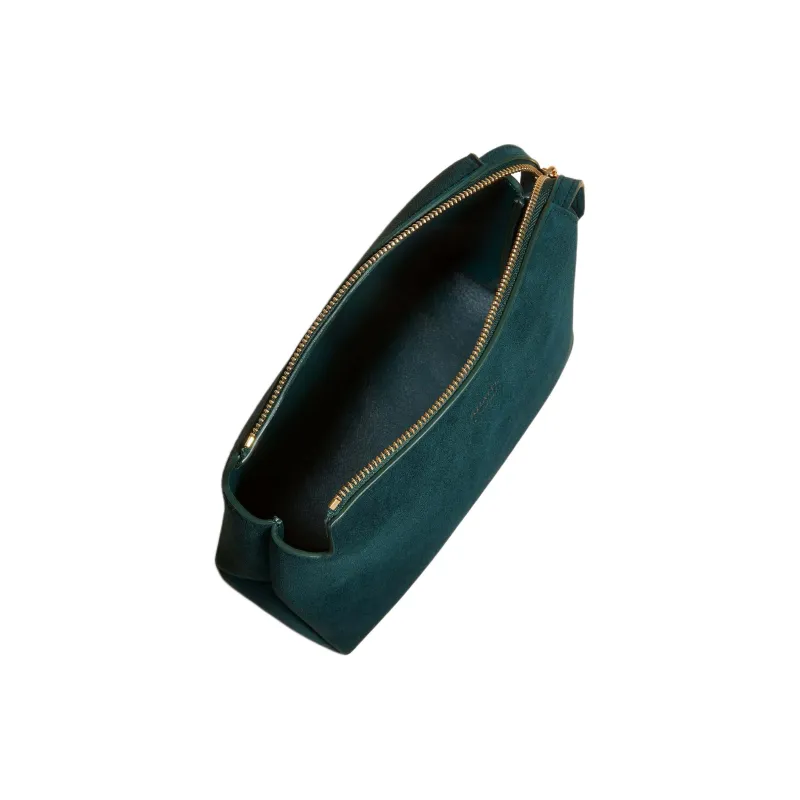 KHAITE Calfskin Clutch Women's British Green-2