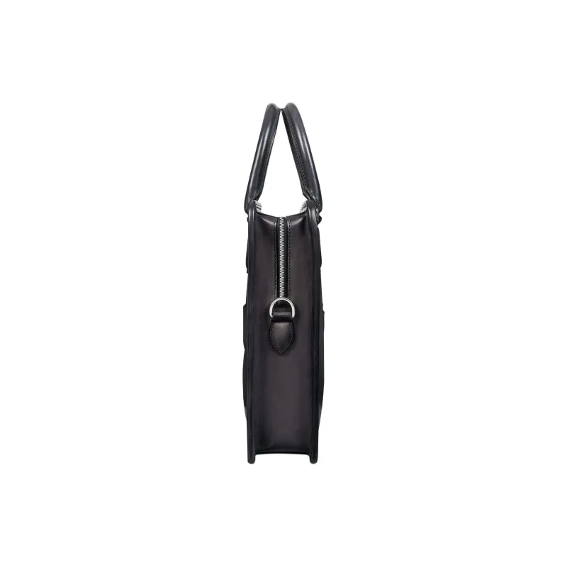 BERLUTI Cow Leather Briefcases Men's Black-2