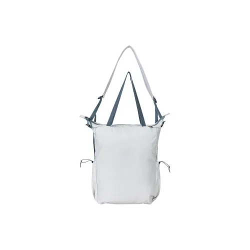 Anta Variety Training Collection Recycled Nylon Portable Crossbody Backpack Shoulder Bag Unisex Light Cyan Gray
