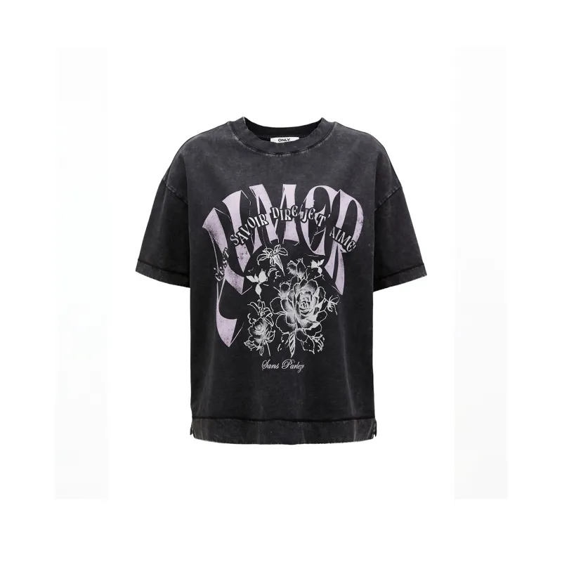 ONLY T Shirts Unisex H1Z Black-0
