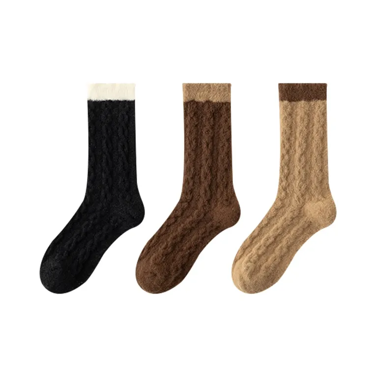 AOKANG Mid Calf Socks Women's 3 Pack-21
