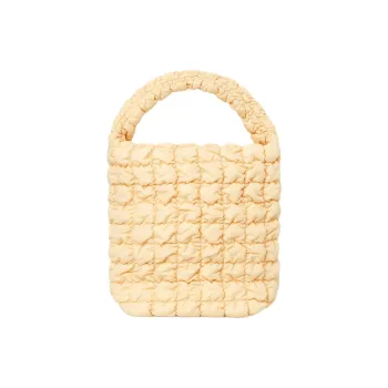 COS Fabric Cloud Bag One Shoulder Handbags Mini Women's Yellow