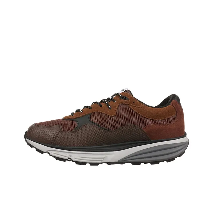 MBT Cushioned Wear Resistant Support Low Top Outdoor Shoes Men's Dark Brown-0
