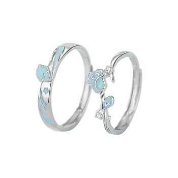 YINGNIXINDONG 925 Sterling Silver Rings Unisex