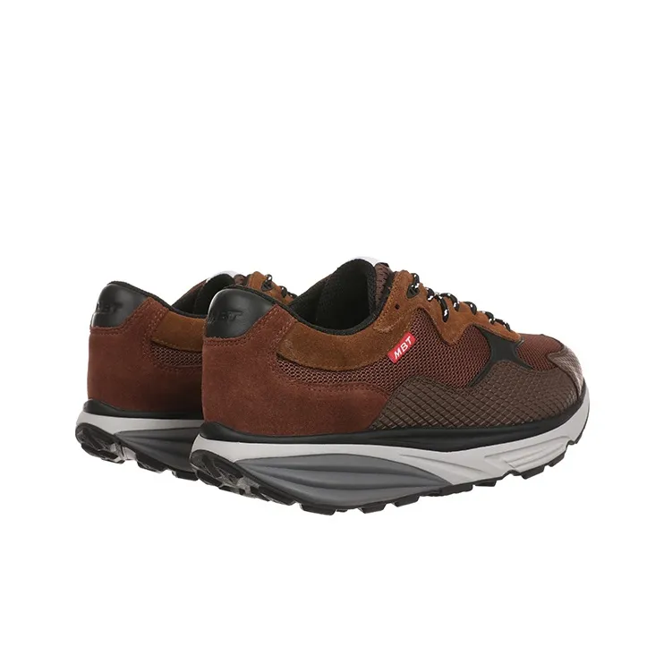 MBT Cushioned Wear Resistant Support Low Top Outdoor Shoes Men's Dark Brown-3