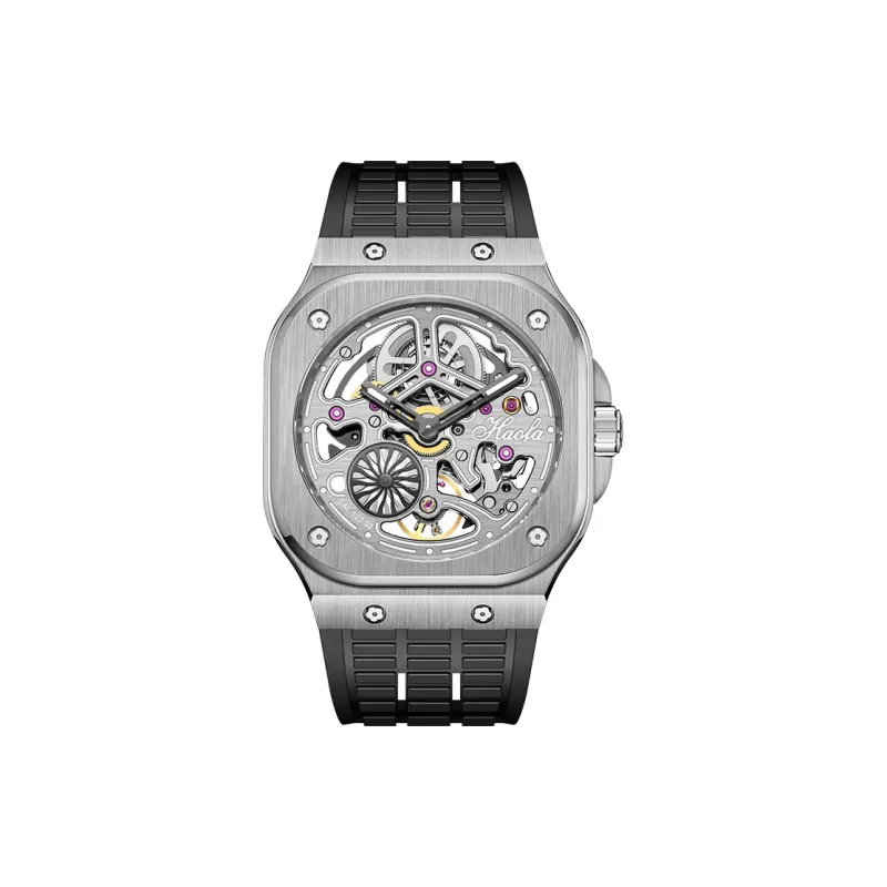 HaofaTourbillon 1960 Automatic Mechanical Movement Watch Men's Watches Cut-Out Dial-4