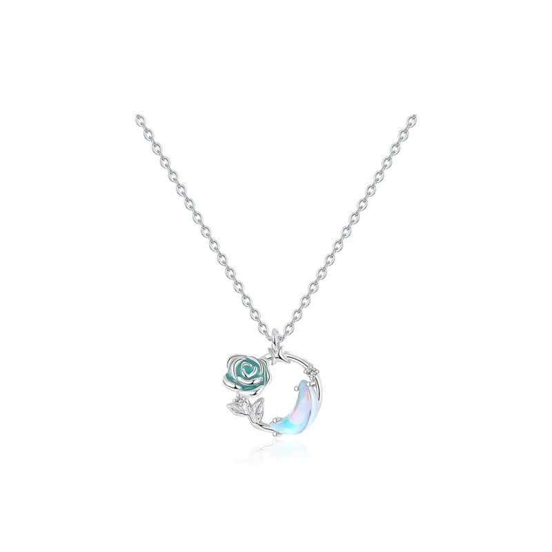 KINGFOCUS 925 Sterling Silver Necklace Anniversary Of Love Confession Gift Women's-1