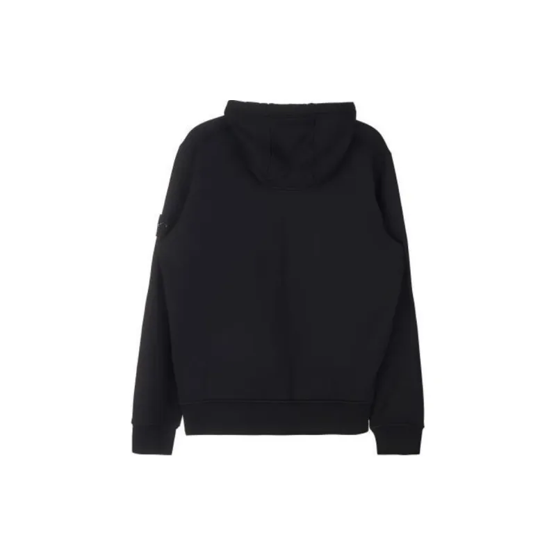 STONE ISLAND Logo Patch Drawstring Hoodie-1