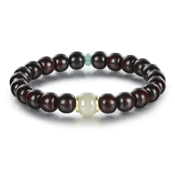 Cuiya Golden Building Rosewood Bracelets Unisex