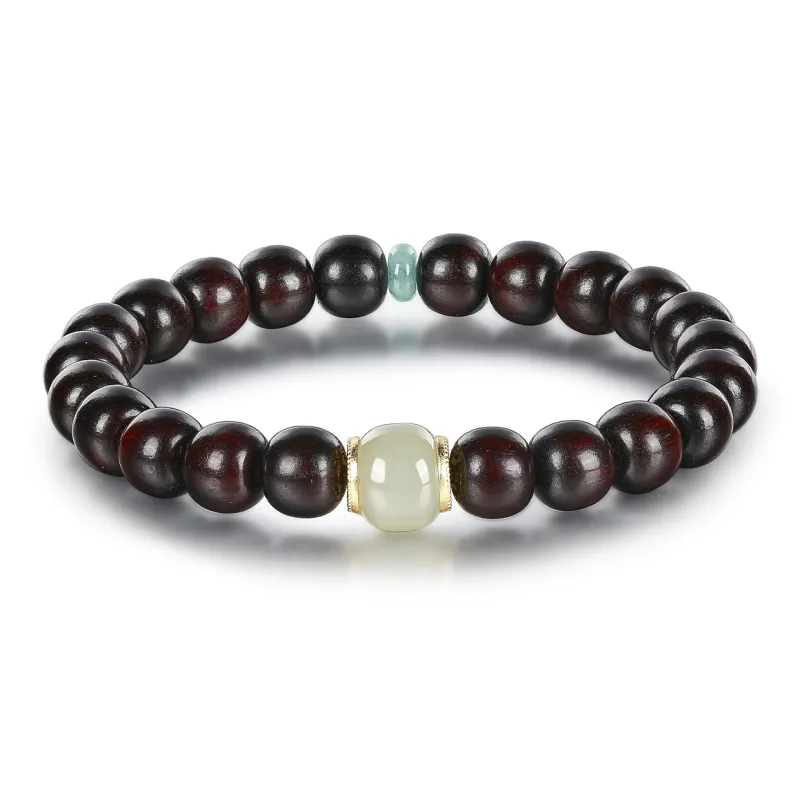 Cuiya Golden Building Rosewood Bracelets Unisex-0
