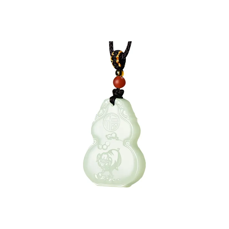 KUNYUYAO Hetian Jade Pendants White Jade Unisex-71