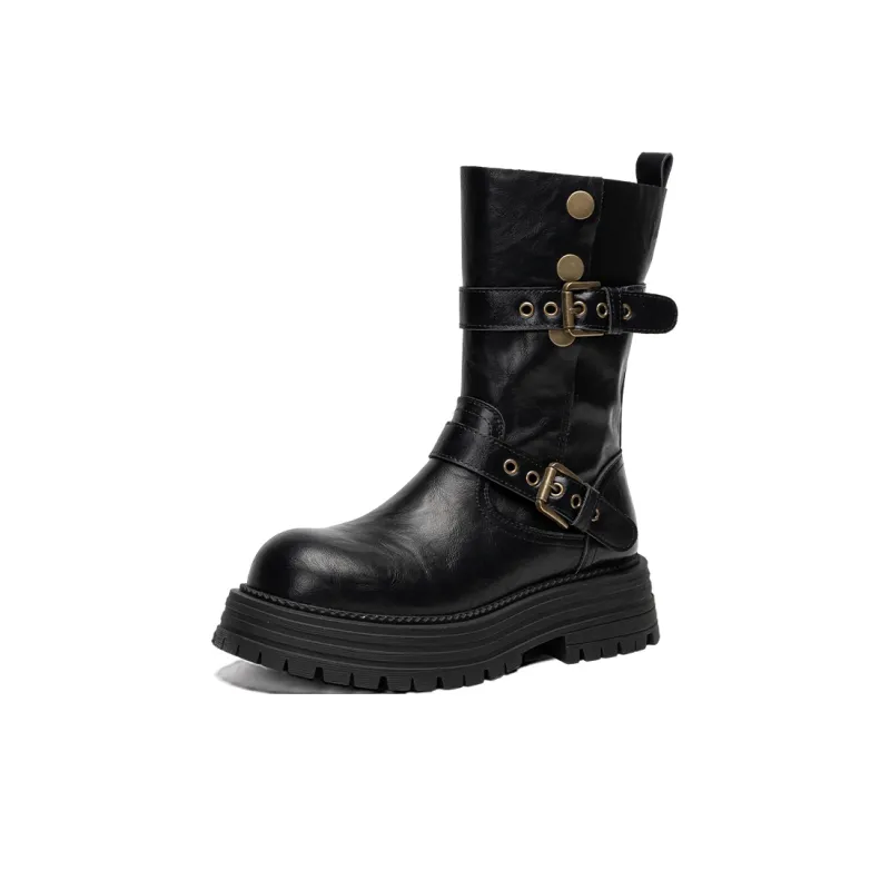 EXULL Q Ankle Boots 5cm Women's Black-1