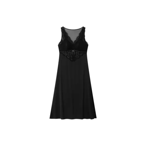 Yiner Life Nightgown Women's Black