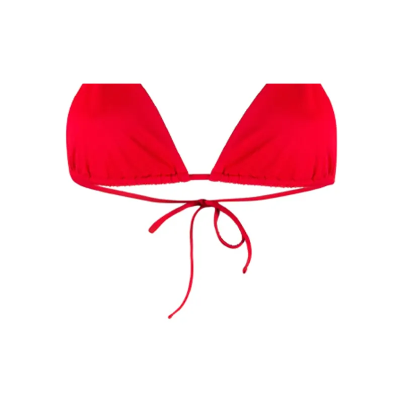 VERSACE Greca Chain Bikini Top 'Red'-3