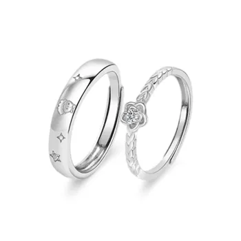VEODO 925 Sterling Silver Rings Unisex